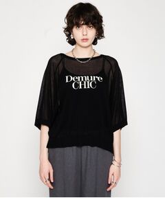 cloenc / クロエンス ニット・セーター | 【手洗い可】シアーロゴニットプルオーバー