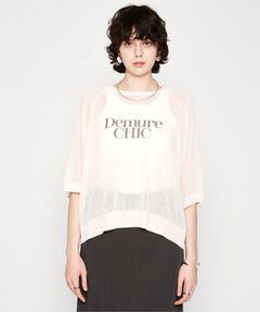 cloenc / クロエンス ニット・セーター | 【手洗い可】シアーロゴニットプルオーバー