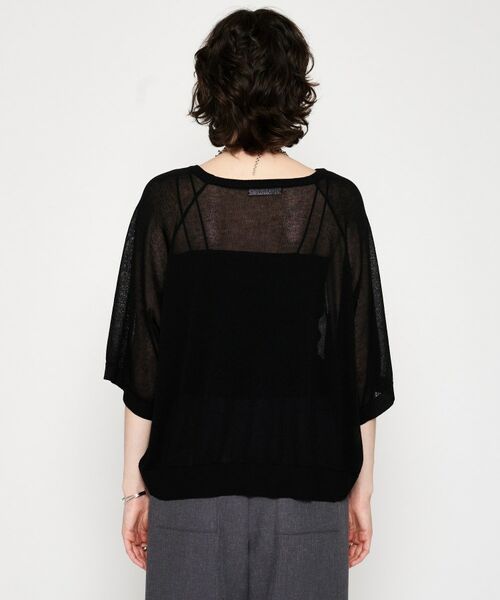 cloenc / クロエンス ニット・セーター | 【手洗い可】シアーロゴニットプルオーバー | 詳細13