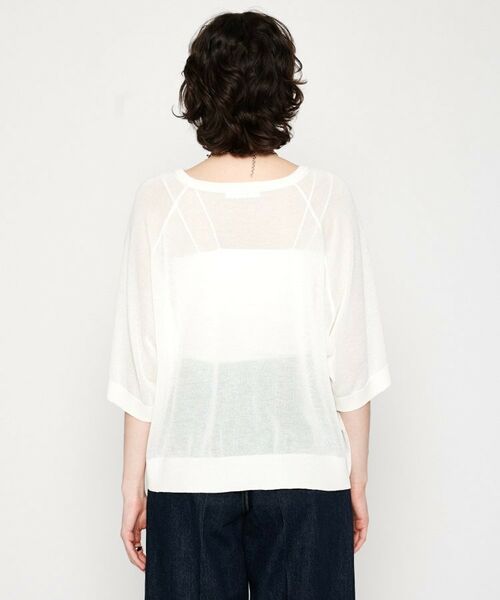 cloenc / クロエンス ニット・セーター | 【手洗い可】シアーロゴニットプルオーバー | 詳細3