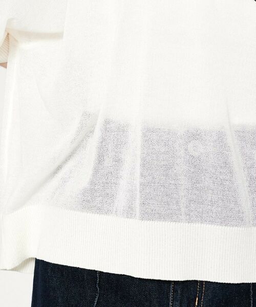 cloenc / クロエンス ニット・セーター | 【手洗い可】シアーロゴニットプルオーバー | 詳細6