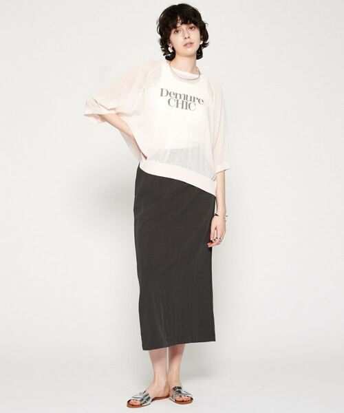 cloenc / クロエンス ニット・セーター | 【手洗い可】シアーロゴニットプルオーバー | 詳細7