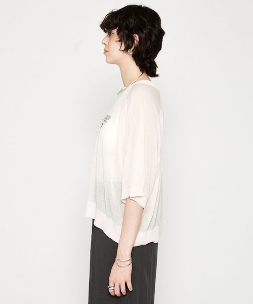 cloenc / クロエンス ニット・セーター | 【手洗い可】シアーロゴニットプルオーバー | 詳細8