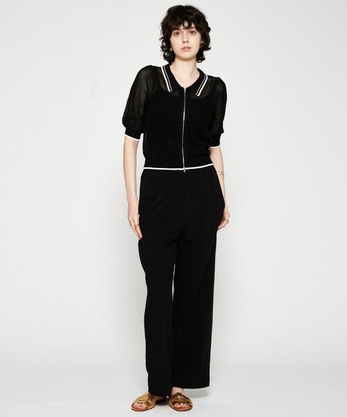 cloenc / クロエンス カーディガン・ボレロ | 【手洗い可】ポロカラーメッシュカーディガン | 詳細15