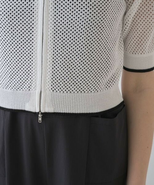 cloenc / クロエンス カーディガン・ボレロ | 【手洗い可】ポロカラーメッシュカーディガン | 詳細21