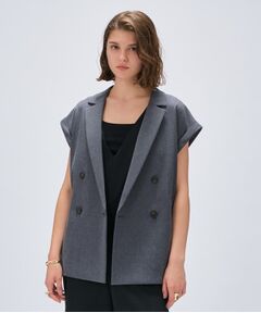 cloenc / クロエンス テーラードジャケット | 【セットアップ／手洗い可】リネンブレンドテーラードジレ