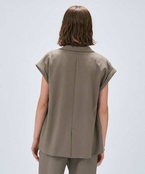 cloenc / クロエンス テーラードジャケット | 【セットアップ/手洗い可】リネンブレンドテーラードジレ | 詳細17