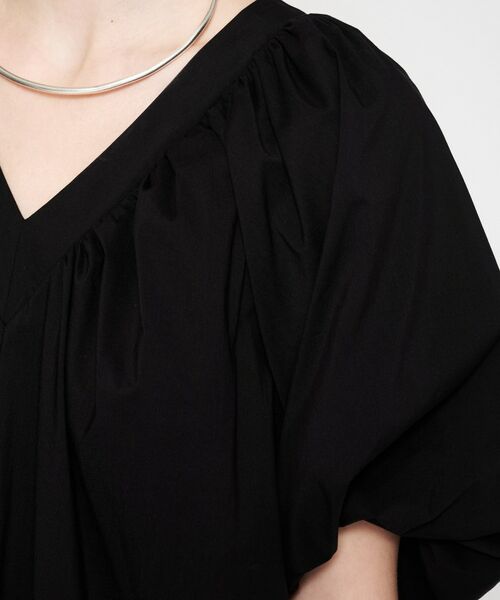 cloenc / クロエンス ロング・マキシ丈ワンピース | 【手洗い可】ギャザーVネックワンピース | 詳細13