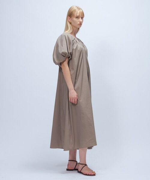 cloenc / クロエンス ロング・マキシ丈ワンピース | 【手洗い可】ギャザーVネックワンピース | 詳細2