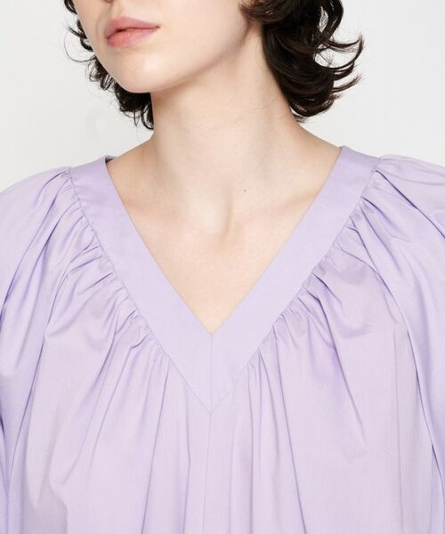 cloenc / クロエンス ロング・マキシ丈ワンピース | 【手洗い可】ギャザーVネックワンピース | 詳細8