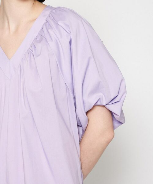 cloenc / クロエンス ロング・マキシ丈ワンピース | 【手洗い可】ギャザーVネックワンピース | 詳細9