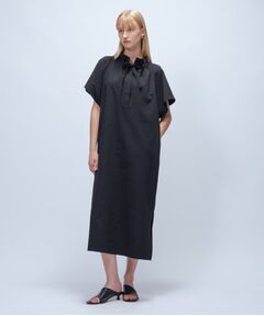 cloenc / クロエンス ロング・マキシ丈ワンピース | 【手洗い可】フリルリボンワンピース