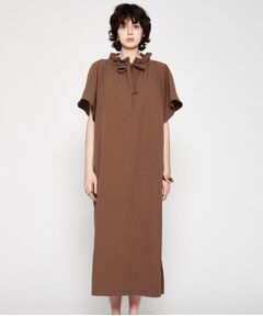 cloenc / クロエンス ロング・マキシ丈ワンピース | 【手洗い可】フリルリボンワンピース