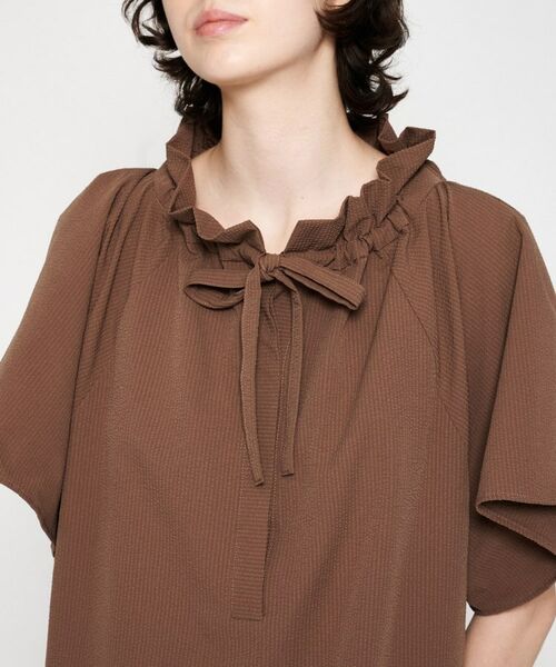 cloenc / クロエンス ロング・マキシ丈ワンピース | 【手洗い可】フリルリボンワンピース | 詳細4