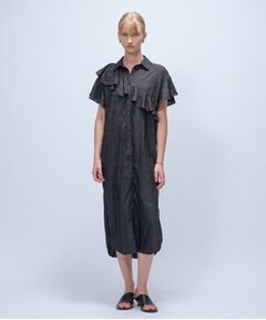 セール】 【手洗い可】バルーンスリーブストレートワンピース