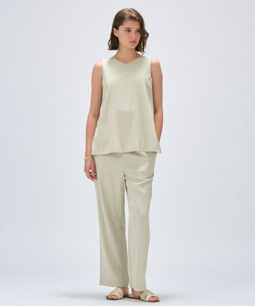cloenc / クロエンス パンツ | 【セットアップ／マシンウォッシュ】レーヨンツイルイージーパンツ | 詳細1