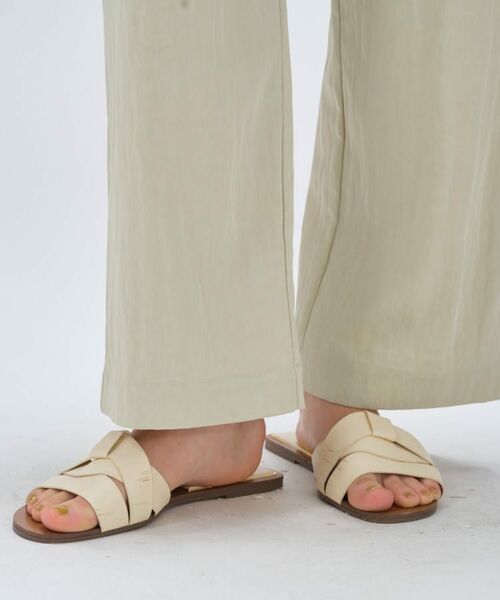 cloenc / クロエンス パンツ | 【セットアップ／マシンウォッシュ】レーヨンツイルイージーパンツ | 詳細10