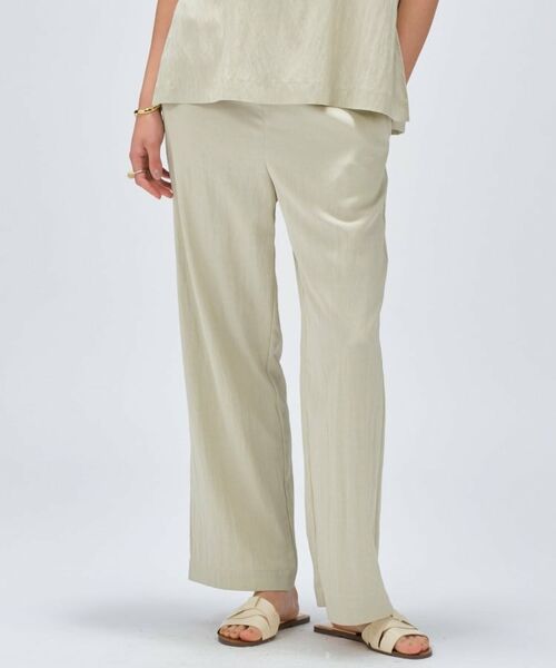 cloenc / クロエンス パンツ | 【セットアップ／マシンウォッシュ】レーヨンツイルイージーパンツ | 詳細2