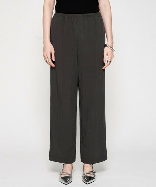 cloenc/クロエンス 【通勤/セットアップ】レーヨンミックスツイルイージーパンツ チャコールグレー(014) 02(M) cloenc/クロエンス 【通勤/セットアップ】レーヨンミックスツイルイージーパンツ チャコールグレー(014) 02(M)