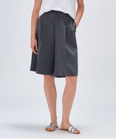 cloenc / クロエンス ショート・ハーフ・半端丈パンツ | 【セットアップ／手洗い可】リネンブレンドハーフパンツ