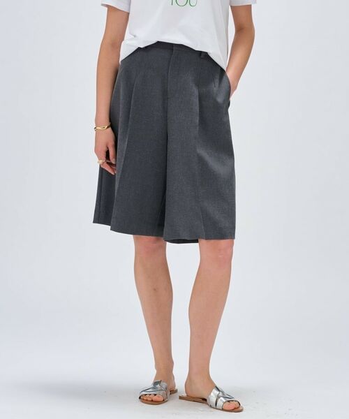 cloenc / クロエンス ショート・ハーフ・半端丈パンツ | 【セットアップ／手洗い可】リネンブレンドハーフパンツ | 詳細19