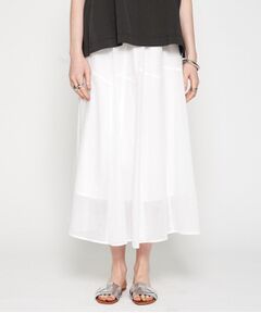 cloenc / クロエンス ロング・マキシ丈スカート | 【手洗い可】コットンシアーフレアスカート