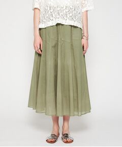 cloenc / クロエンス ロング・マキシ丈スカート | 【手洗い可】コットンシアーフレアスカート