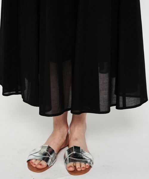 cloenc / クロエンス ロング・マキシ丈スカート | 【手洗い可】コットンシアーフレアスカート | 詳細17