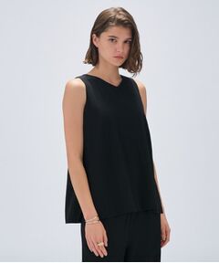 cloenc / クロエンス シャツ・ブラウス | 【接触冷感／セットアップ／マシンウォッシュ】レーヨンツイルノースリブラウス