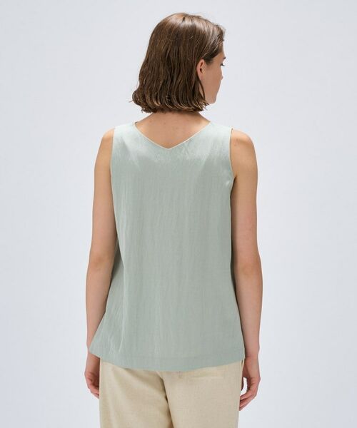 cloenc / クロエンス シャツ・ブラウス | 【接触冷感／セットアップ／マシンウォッシュ】レーヨンツイルノースリブラウス | 詳細10