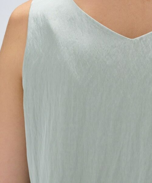 cloenc / クロエンス シャツ・ブラウス | 【接触冷感／セットアップ／マシンウォッシュ】レーヨンツイルノースリブラウス | 詳細11