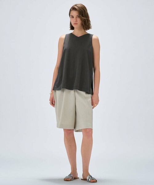 cloenc / クロエンス シャツ・ブラウス | 【接触冷感／セットアップ／マシンウォッシュ】レーヨンツイルノースリブラウス | 詳細12