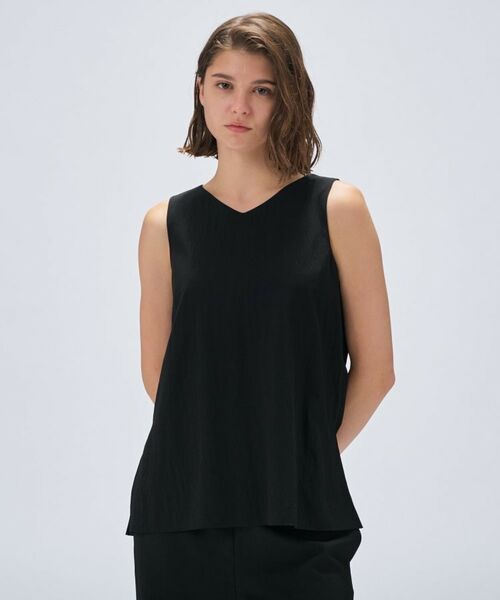 cloenc / クロエンス シャツ・ブラウス | 【接触冷感／セットアップ／マシンウォッシュ】レーヨンツイルノースリブラウス | 詳細18