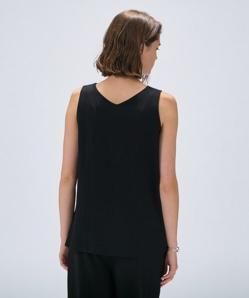 cloenc / クロエンス シャツ・ブラウス | 【接触冷感／セットアップ／マシンウォッシュ】レーヨンツイルノースリブラウス | 詳細20