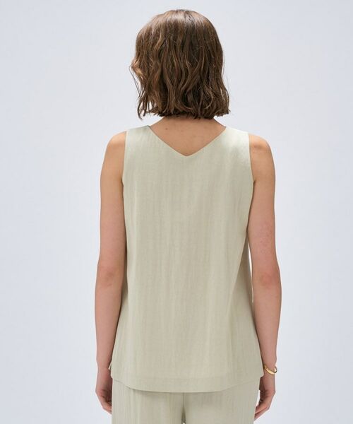 cloenc / クロエンス シャツ・ブラウス | 【接触冷感／セットアップ／マシンウォッシュ】レーヨンツイルノースリブラウス | 詳細4