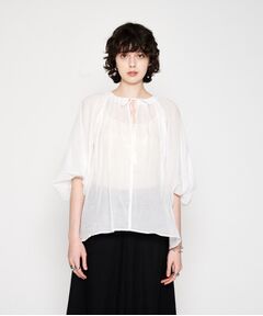 cloenc / クロエンス シャツ・ブラウス | 【手洗い可】コットンシフォンシアーブラウス