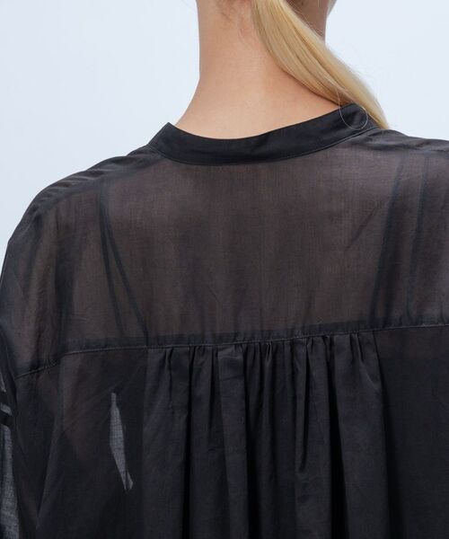cloenc / クロエンス シャツ・ブラウス | 【手洗い可】コットンシフォンギャザーブラウス | 詳細14