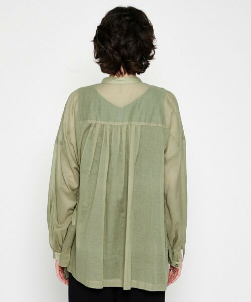 cloenc / クロエンス シャツ・ブラウス | 【手洗い可】コットンシフォンギャザーブラウス | 詳細17