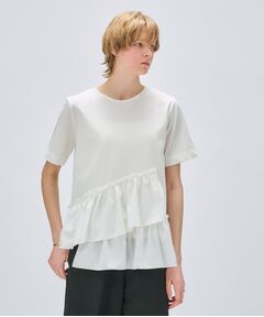 cloenc / クロエンス カットソー | 【マシンウォッシュ】イレヘムフリルプルオーバー