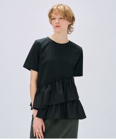 cloenc / クロエンス カットソー | 【マシンウォッシュ】イレヘムフリルプルオーバー