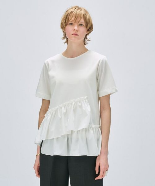 cloenc / クロエンス カットソー | 【マシンウォッシュ】イレヘムフリルプルオーバー | 詳細1