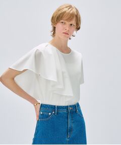 cloenc / クロエンス カットソー | 【マシンウォッシュ】ラッフルプルオーバー