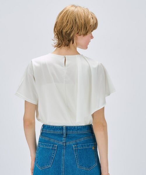 cloenc / クロエンス カットソー | 【マシンウォッシュ】ラッフルプルオーバー | 詳細3