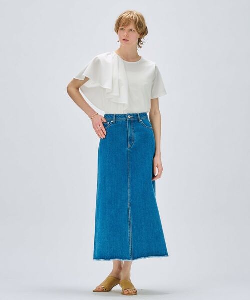 cloenc / クロエンス カットソー | 【マシンウォッシュ】ラッフルプルオーバー | 詳細4