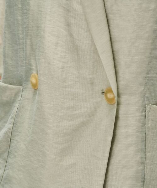 cloenc / クロエンス テーラードジャケット | 【セットアップ/手洗い可】ハーフスリーブシアージャケット | 詳細11