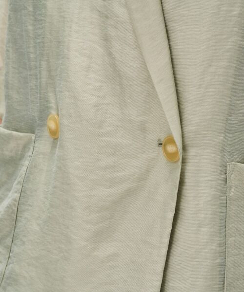 cloenc / クロエンス テーラードジャケット | 【セットアップ/手洗い可】ハーフスリーブシアージャケット | 詳細12