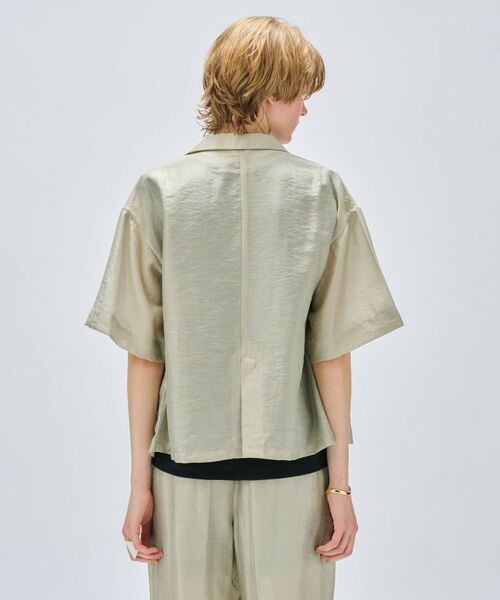 cloenc / クロエンス テーラードジャケット | 【セットアップ/手洗い可】ハーフスリーブシアージャケット | 詳細4