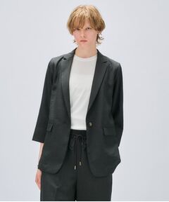 cloenc / クロエンス テーラードジャケット | 【セットアップ／手洗い可】ドライタッチハーフスリーブジャケット