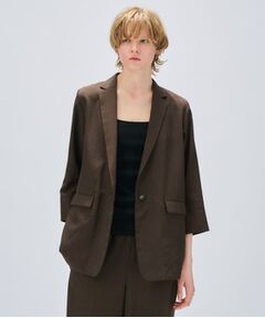 cloenc / クロエンス テーラードジャケット | 【セットアップ／手洗い可】ドライタッチハーフスリーブジャケット