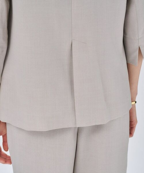 cloenc / クロエンス テーラードジャケット | 【セットアップ／手洗い可】ドライタッチハーフスリーブジャケット | 詳細10